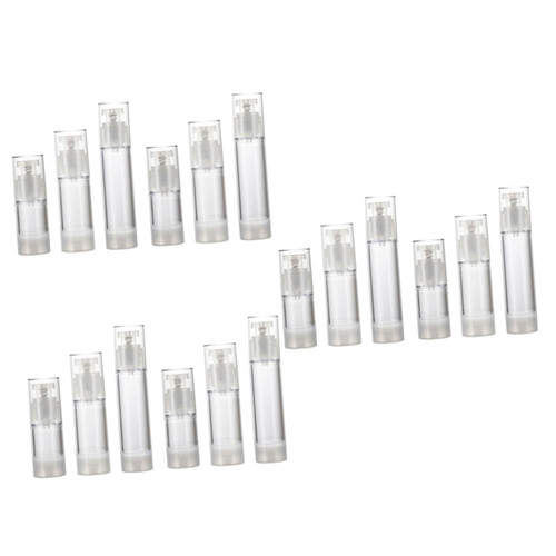 FOMIYES 18 pcs Airless Pump Bottles bottles for liquid airless cosmetic cream pump bottle Refillable Small Pump Bottle refillable cosmetic containers portable pressure pump travel