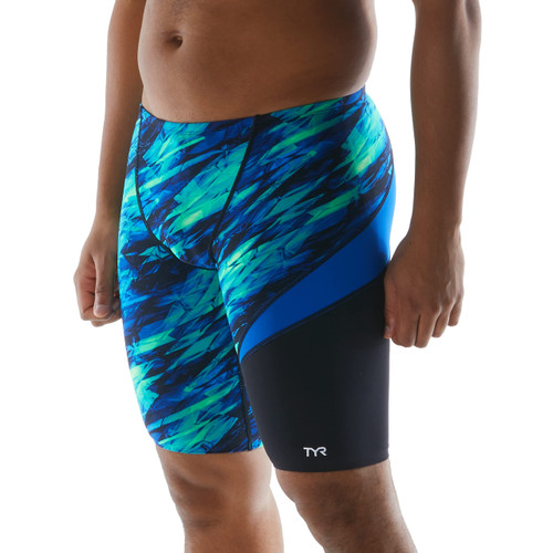 TYR SPORT Men's Standard VITRIC Jammer, Blue Green, 26