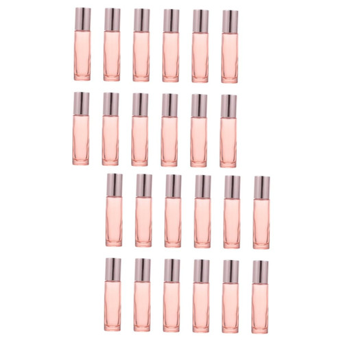 FOMIYES 24 Pcs Roller Ball Essential Oil Bottle cosmetic containers terrariums travel perfume bottle empty lip oil bottles travel container refillable roller bottles package bottles Glass