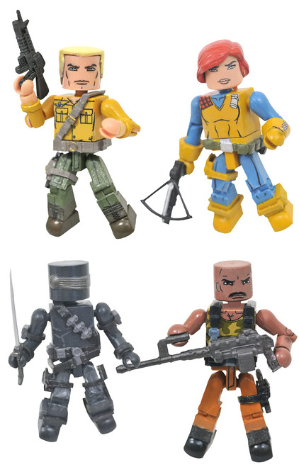 Diamond Select Toys G.I. Joe Minimates Series 1 Carded Box Set, Multicolor, (JAN221989)