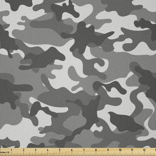 Ambesonne Camouflage Fabric by The Yard, Monochrome Attire Pattern Camouflage Inside Vegetation Fashion Design Print, Stretch Knit Fabric for Clothing Sewing and Arts Crafts, 3 Yards, Coconut Grey Ambesonne Camouflage Fabric by The Yard, Monochrome Attire Pattern Camouflage Inside Vegetation Fashion Design Print, Stretch Knit Fabric for Clothing Sewing and Arts Crafts, 3 Yards, Coconut Grey