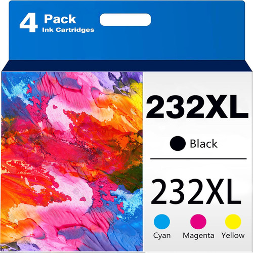 tintmaster 232XL 232 232 XL WF 2930 XP 4200 Ink Cartridge for Epson 232xl Ink cartridges Combo Pack for Ink 232 232XL for Printer Expression Home XP-4200 XP-4205 Workforce WF-2930 WF-2950 (4 Pack)