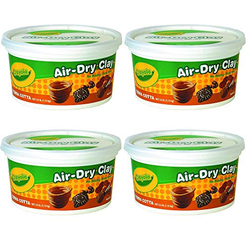 Bulk Buy: Crayola Air Dry Clay Terra Cotta (4 - Pack)