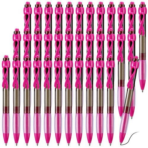 Yeaqee 288 Pcs Breast Cancer Awareness Pink Ribbon Retractable Gel Roller Ball Pens Breast Cancer Pens Pink Ribbon Pens Bulk for Cancer Awareness Bulk Items Women Girls Gift Office Supply Yeaqee 288 Pcs Breast Cancer Awareness Pink Ribbon Retractable Gel Roller Ball Pens Breast Cancer Pens Pink Ribbon Pens Bulk for Cancer Awareness Bulk Items Women Girls Gift Office Supply