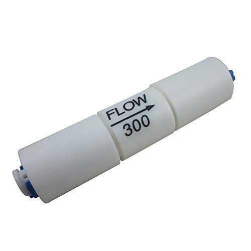 Malida 1/4 inch quick connector fittings Flow Restrictor for RO water purifiers Reverse Osmosis Systems (2, 300CC--50GPD)