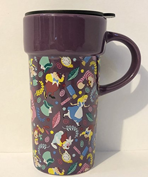 Disney Alice in Wonderland Ceramic Travel Mug With Lid
