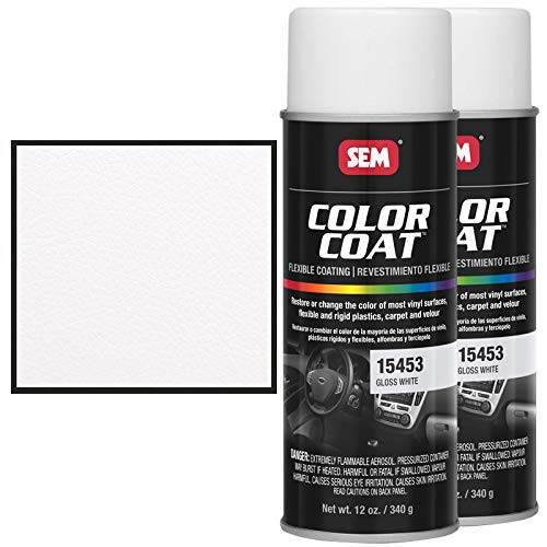 SEM 15453 Gloss White Color Coat - 12 oz. (2)