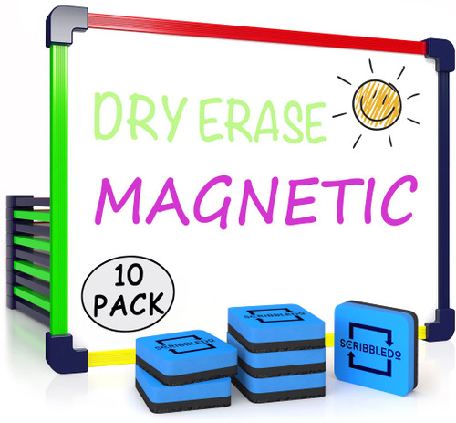 10 Pack Small White Board Dry Erase Board for Kids Portable 9"x12" Drawing Magnetic Mini Whiteboard White Board for Students Teachers School Supplies Lapboard Small Dry Erase Board for Kids & Erasers