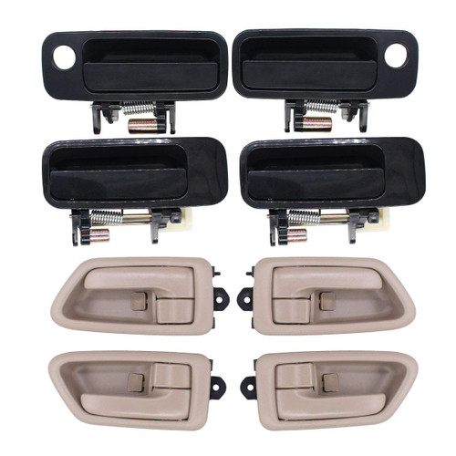 NewYall Set of 8 Front and Rear Left Driver and Right Passenger Side Interior Inside and Exterior Outside Door Handle