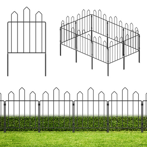 Garden Fence 25 Pack, 25ft (L) x 23.6in (H) Garden Decorative Fence, Rustproof Metal Wire Garden Fence Border for Outdoor Yard Landscape Patio, Small Animal Barrier Fence for Dog Rabbit Pet Garden Fence 25 Pack, 25ft (L) x 23.6in (H) Garden Decorative Fence, Rustproof Metal Wire Garden Fence Border for Outdoor Yard Landscape Patio, Small Animal Barrier Fence for Dog Rabbit Pet