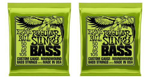 Ernie Ball 2832 Regular Slinky Bass Strings ,2 Pack