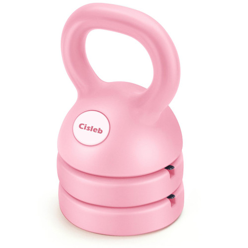 Cisleb Adjustable Kettlebell Weight Set: 3-in-1 Kettlebells (5lbs 8lbs 12lbs) for Home Gym Full-Body Workout Strength Training Weight Loss | Good for Beginners & Women