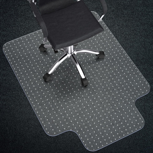 Office Chair Mat for Carpet with Lip, 48"X36" 2.2mm Thick, Desk Chair Mat with Studs for Low, Standard, and No Pile Carpeted Floors, Easy Flat and Glide, Transparent and Sturdy