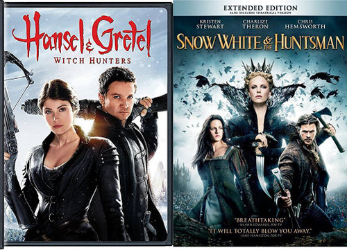 Snow White & The Huntsman + Hansel & Gretel: Witch Hunters DVD Set Amazing Fairy Tale Action Double Feature Snow White & The Huntsman + Hansel & Gretel: Witch Hunters DVD Set Amazing Fairy Tale Action Double Feature