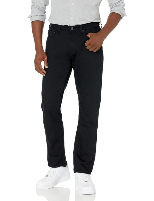Amazon Essentials Men's Athletic-Fit Stretch Jean, Black, 36W x 32L