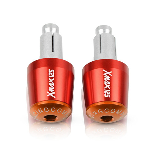 for YAMA-&HA Xmax 125 X-MAX 125 XMAX125 2017-2020 7/8" 22MM CNC Aluminum Motorcycle Handlebars Grips Ends Bar Ends Handlebars Caps Powersports Bar Ends (Color : P, Size : 7/8" 22mm)