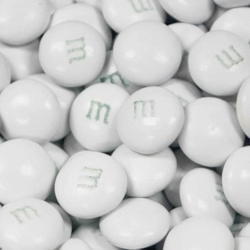 500pcs White Candy M&M's Milk Chocolate, White Candy for Candy Buffet (1lb, 500pcs) Birthday, Graduation, Wedding Party Favors