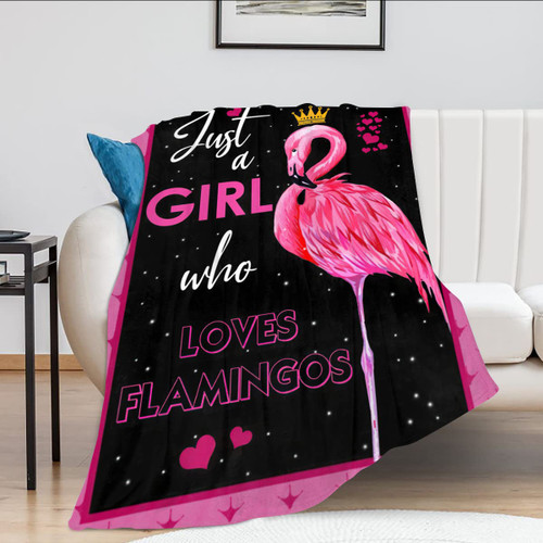 Just A Girl Who Loves Flamingos Blanket Cute Flamingos Decor Throw Blanket Gifts for Girls Super Warm Soft Plush Lightweight Fleece Flannel Blanket Winter Bedding Blanket for Kids Adults Women 50"x60" Just A Girl Who Loves Flamingos Blanket Cute Flamingos Decor Throw Blanket Gifts for Girls Super Warm Soft Plush Lightweight Fleece Flannel Blanket Winter Bedding Blanket for Kids Adults Women 50"x60"