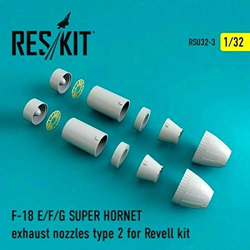 Reskit RSU32-0003 - 1/32 F-18 Super Hornet Type 2 Exhaust nozzles for Revell