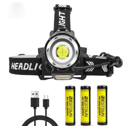 GRABOYY LED Headlamp Rechargeable,120000 Lumens Super Bright Head lamp Zoomable 4 Modes Waterproof Headlight with Batteries Included,Brightest Headlamps for Adults Hunting Camping,Hiking,Exploration GRABOYY LED Headlamp Rechargeable,120000 Lumens Super Bright Head lamp Zoomable 4 Modes Waterproof Headlight with Batteries Included,Brightest Headlamps for Adults Hunting Camping,Hiking,Exploration