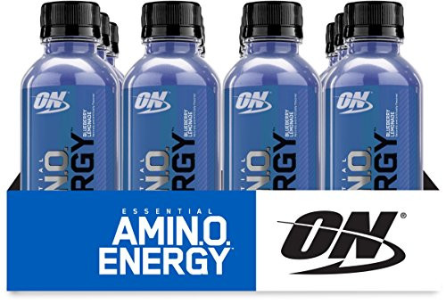 Optimum Nutrition Amino Energy Ready-to-Drink, Blueberry Lemonade, 12 Count