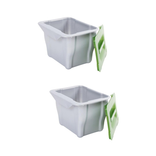 Cabilock 2pcs Kitchen Waste bin Hanging Garbage can Bedroom Rubbish can Cabinet Door Storage Door Trash Holder Kitchen Garbage can Under Sink Garbage can bin with lid Household Trash can