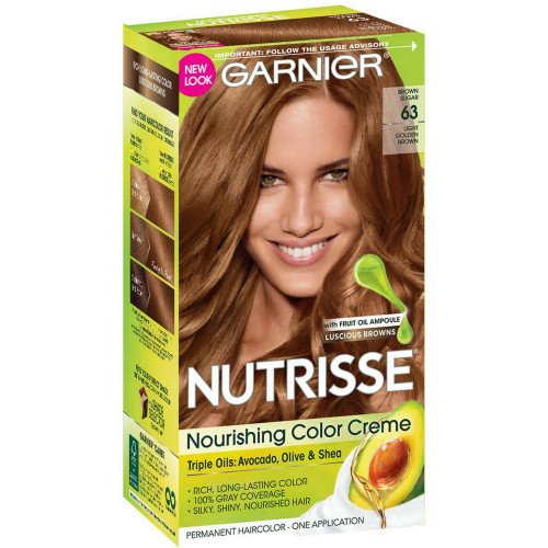 Garnier Nutrisse Nourishing Color Creme [63] Light Golden Brown 1 ea (Pack of 4)