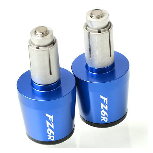 Motorcycle Accessories 7/8" 22MM Handlebar Hand Grips Handle Bar End Cap FZ6R for YAMA-&HA FZ6R FZ6 R 2009-2015 2010 2011 2012 Powersports Bar Ends (Color : Blue, Size : 7/8" 22mm)