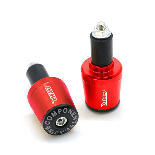 for Hon@da CBR 600 900 954 RR 1000 1100 CBR600RR CBR600F CBR929RR Motorcycle 7/8" 22MM Handlebar Grips Handle Bar Cap End Plugs Powersports Bar Ends (Color : Red, Size : 7/8" 22mm)