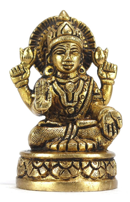 ASHIRWAD Goddess Lakshmi Brass Idol Statue Sculpture for Diwali Pooja, Temple, Home Decor Vastu Laxmi Devi Maa (Laxmi-23) ASHIRWAD Goddess Lakshmi Brass Idol Statue Sculpture for Diwali Pooja, Temple, Home Decor Vastu Laxmi Devi Maa (Laxmi-23)