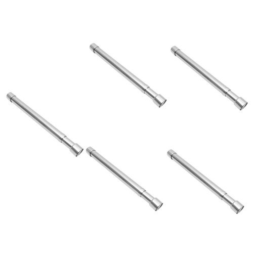 BESTOYARD 5pcs Metal Clothing Rack Heavy Duty Heavy Duty Clothes Hanger Rack Stainless Steel Hangers Cabinet Hanging Rod Wardrobe Rods Wardrobe Hanging Rail Room Underwear Clothes Rail Bold