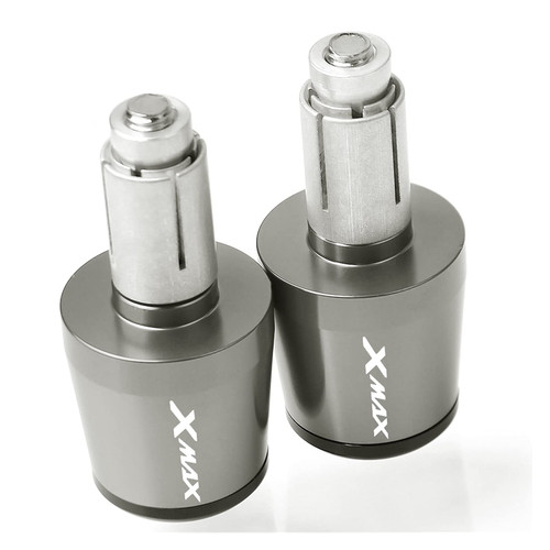 Motorcycle Accessories Handlebar Grips Hand Bar End 7/8" 22mm Hand Cap for Yama-&ha Xmax X-MAX X MAX 125 200 250 300 400 Powersports Bar Ends (Color : Gray, Size : 7/8" 22mm)