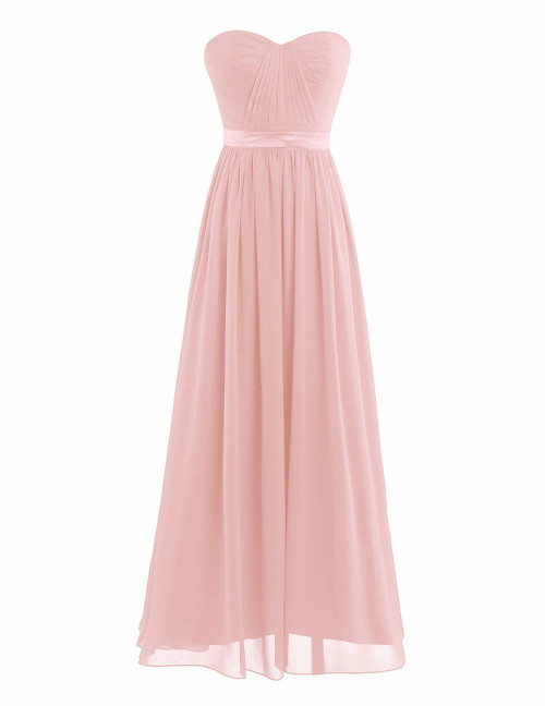 iiniim Women's Chiffon Pleated High-Waisted Bridesmaid Long Dress Party Evening Prom Gown Pearl Pink US Size 16 iiniim Women's Chiffon Pleated High-Waisted Bridesmaid Long Dress Party Evening Prom Gown Pearl Pink US Size 16