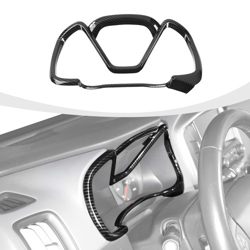 RAZPOY Dashboard Panel Trim, Center Console Dash Board Cover Compatible with 2014-2023 Chevy Colorado & 2014-2022 GMC-Canyon Carbon Fiber Interior Accessories