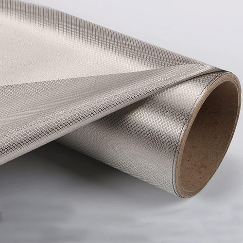 RFID Shielding Fabric-Block Silver Fiber Radiation Protection Fabric,Conductive/Shielding EMF Anti Radiation Protection Silver Fabric for RF/LF Blocking/Shielding,Silver-2M