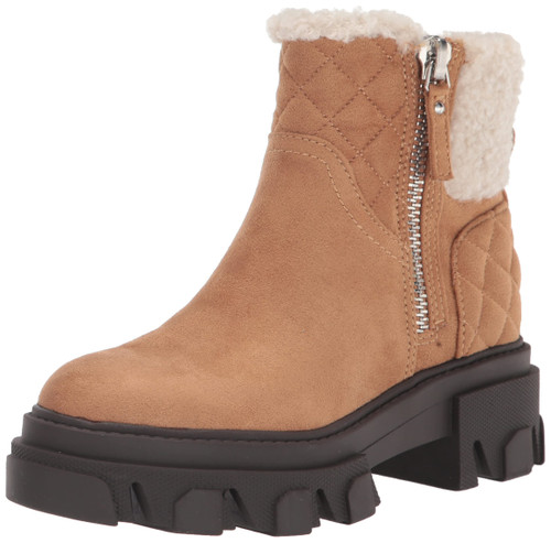 Nine West Women's Colbee2 Ankle Boot, Cognac Suede, 6