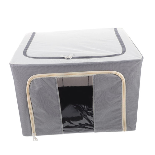 AOKWAWALIY 1pc clothing storage bags tote insert organizer storage baskets with lids closet organizer bins Foldable Storage Bag zip storage bags foldable clothes organizer zipper toy box