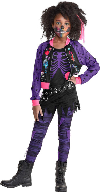 Amscan Multicolor Punk Zombie XLarge Costume (14-16) - 1 Set - Perfect for Halloween & Dress-up Parties