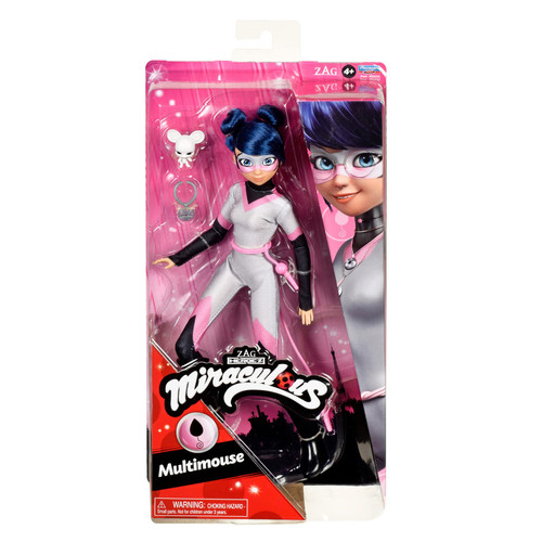 Miraculous Ladybug and Cat Noir Toys Multimouse Fashion Doll | Articulated 26 cm Multimouse Doll with Accessories Kwami | Bandai Dolls