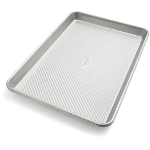 Sur La Table Platinum Pro Jellyroll Pan, 14.25" x 9.37", Silver Sur La Table Platinum Pro Jellyroll Pan, 14.25" x 9.37", Silver