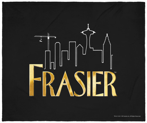 Frasier Iconic Logo Silk Touch Plush Fleece Throw Blanket Wall Scroll