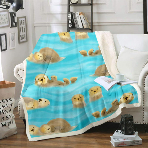 Feelyou Kids Fleece Blanket Cute Cartoon Otter Plush Blanket for Sofa Bed Couch Kawaii Zoo Animal Sherpa Throw Blanket Wildlife Otters Fuzzy Blanket Room Decor Twin 60"x80" Feelyou Kids Fleece Blanket Cute Cartoon Otter Plush Blanket for Sofa Bed Couch Kawaii Zoo Animal Sherpa Throw Blanket Wildlife Otters Fuzzy Blanket Room Decor Twin 60"x80"