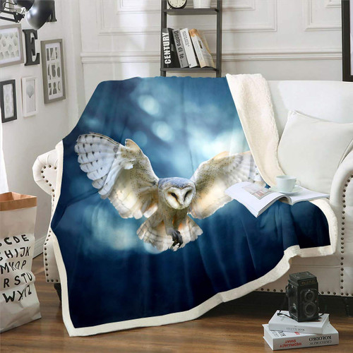 Feelyou Owl Plush Blanket 3D Animal Printed Fleece Blanket for Sofa Bed Couch White Bird Decor Sherpa Throw Blanket Nature Theme Room Decor Fuzzy Blanket Twin 60"x80" Feelyou Owl Plush Blanket 3D Animal Printed Fleece Blanket for Sofa Bed Couch White Bird Decor Sherpa Throw Blanket Nature Theme Room Decor Fuzzy Blanket Twin 60"x80"