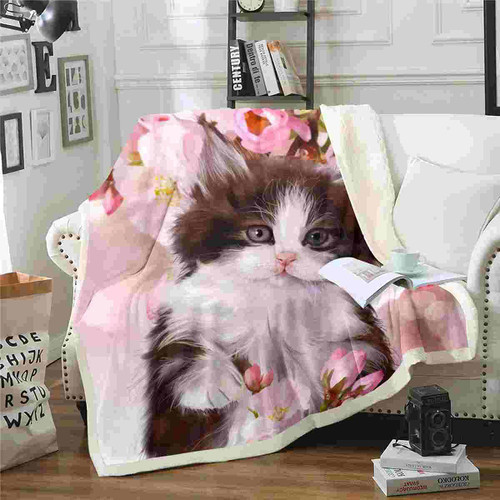 Girls Cartoon Cute Kitten Print Fleece Throw Blanket Pet Cats Pattern Sherpa Blanket for Bed Sofa Couch Animal Theme Plush Blanket Warm Fuzzy Blanket Bedroom Decor Pink Twin 60x80 Girls Cartoon Cute Kitten Print Fleece Throw Blanket Pet Cats Pattern Sherpa Blanket for Bed Sofa Couch Animal Theme Plush Blanket Warm Fuzzy Blanket Bedroom Decor Pink Twin 60x80