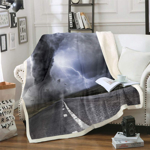 Erosebridal Natural Disaster Fleece Blanket Storm Lightning Blanket Throw Tornado Highway Sherpa Blanket for Kids Teen Boys Field Nature Fuzzy Blanket Bedroom Decor Sofa Decor Twin 60"x80" Blue Grey Erosebridal Natural Disaster Fleece Blanket Storm Lightning Blanket Throw Tornado Highway Sherpa Blanket for Kids Teen Boys Field Nature Fuzzy Blanket Bedroom Decor Sofa Decor Twin 60"x80" Blue Grey