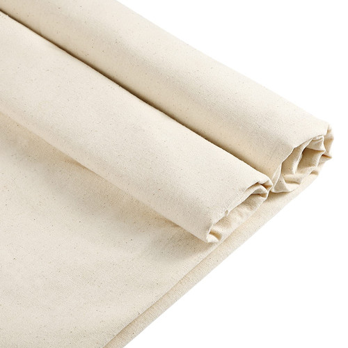 Zoblise 100% Cotton Muslin Fabric: 10 Yards x 63" Natural Color Muslin, 100% Cotton Fabric, Natural Unbleached, for Sewing Draping Material