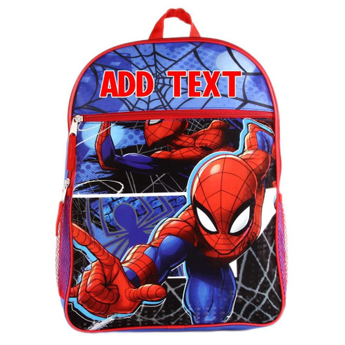 KishKesh Personalization Personalized 16 Inch License School Backpack - Spider-Man