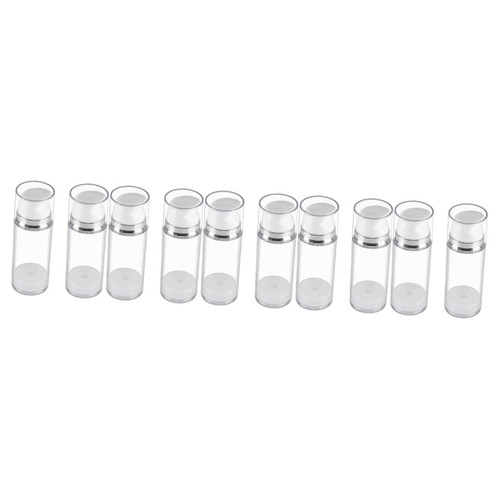 FOMIYES 10 Pcs squeeze lotion bottle liquid travel containers skincare containers portable air pump travel lotion container refillable lotion dispenser lotion dispensers cosmetics bottle
