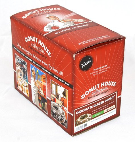Donut House Chocolate Glazed Donut Coffee 48 K-Cups for Keurig Brewers