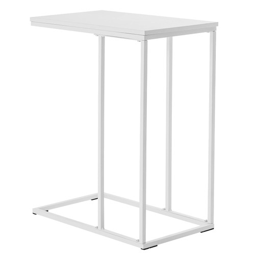Ynredee Side Table,C Shaped End Table for Couch,Side Table Snack Table,Sofa Table with Metal Frame for Small Spaces,Living Room,Bedroom,Bedside (White) Ynredee Side Table,C Shaped End Table for Couch,Side Table Snack Table,Sofa Table with Metal Frame for Small Spaces,Living Room,Bedroom,Bedside (White)